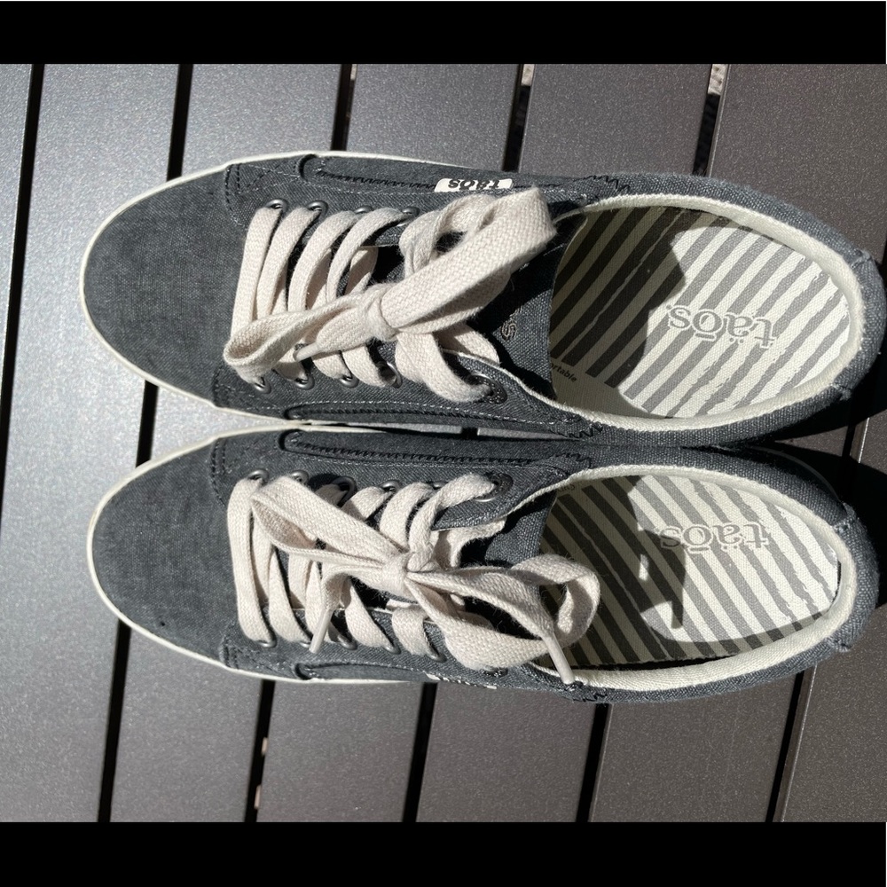 Taos charcoal wash canvas sneaker